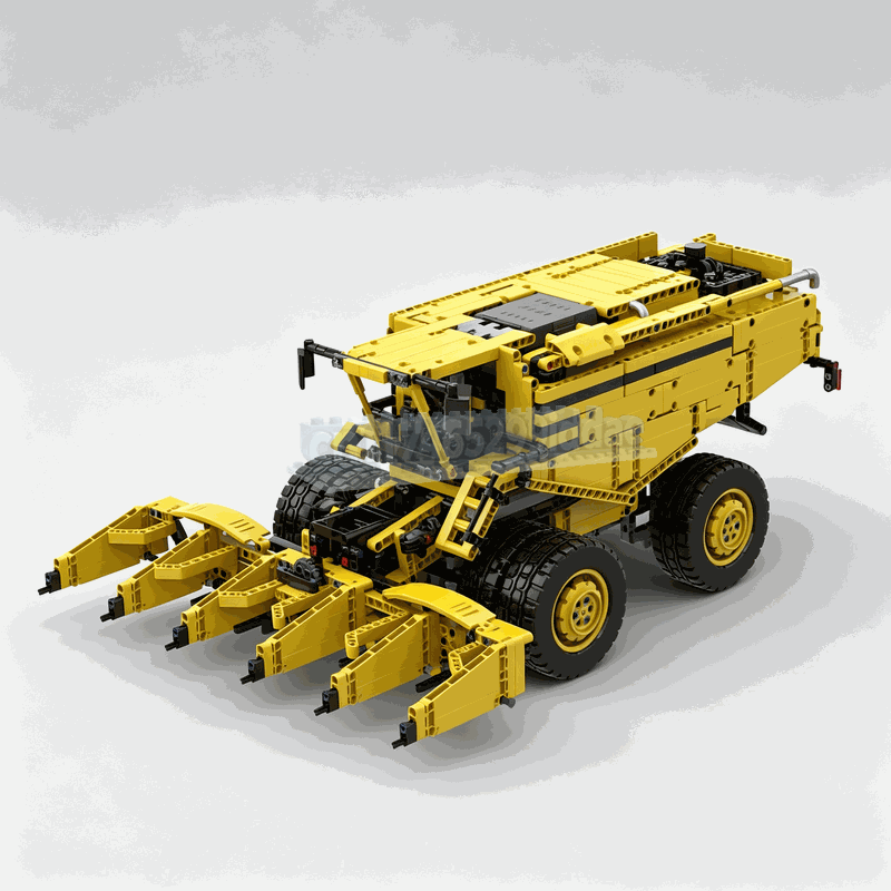 Agriculture Farming Education - 1587-delige oogstmachine boerderijmachine MOC-model, op maat