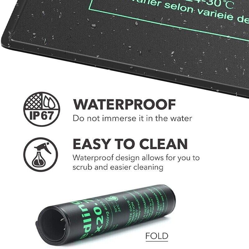 Seedling Heat Mat - LERWAY 21W Zaailing Verwarming Mat EU