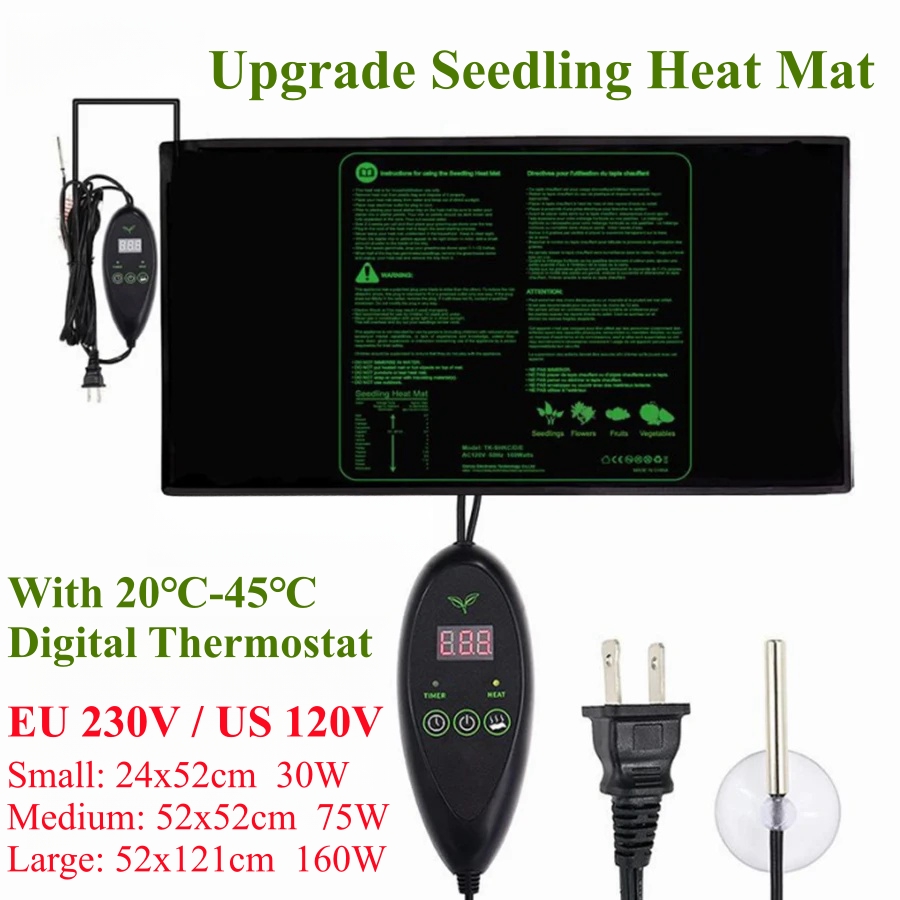 Seedling Heat Mat - 3 maten upgrade zaailing warmtemat waterdicht