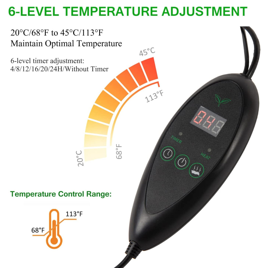 3 maten upgrade zaailing warmt - Seedling Heat Mat recensie en prijs
